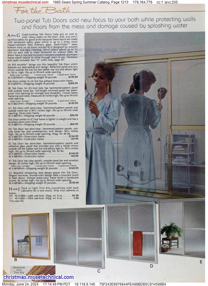 1985 Sears Spring Summer Catalog, Page 1213