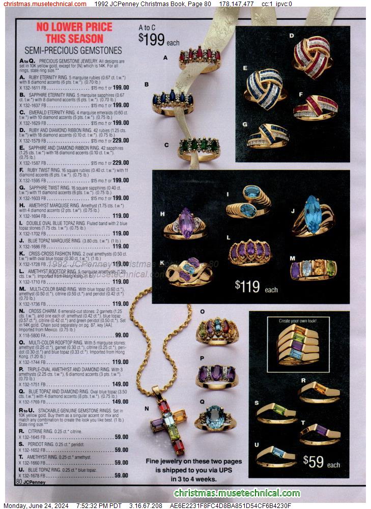 1992 JCPenney Christmas Book, Page 80