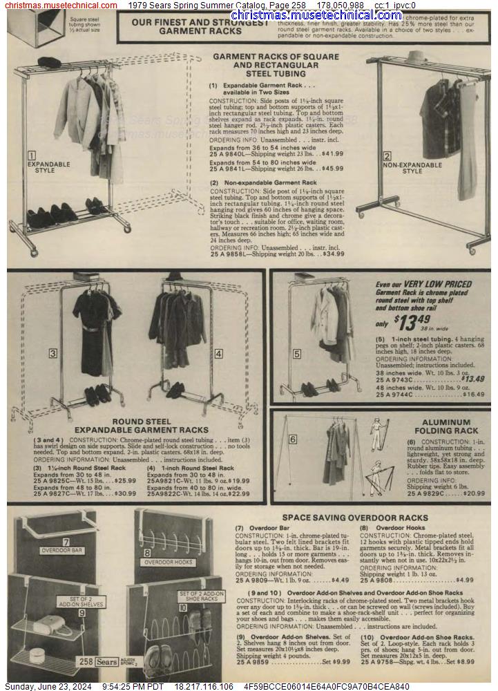1979 Sears Spring Summer Catalog, Page 258