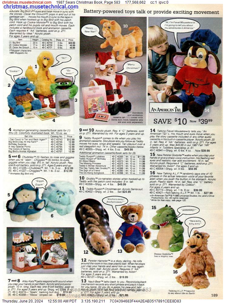 1987 Sears Christmas Book, Page 583