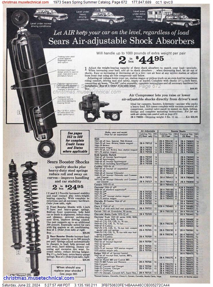1973 Sears Spring Summer Catalog, Page 672
