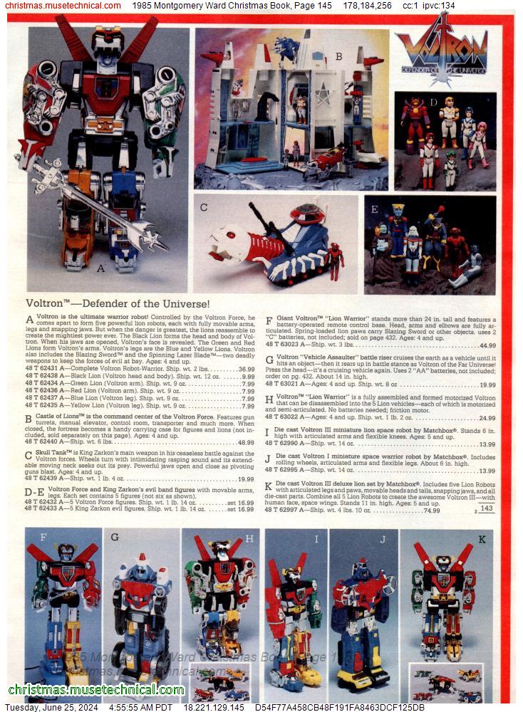 1985 Montgomery Ward Christmas Book, Page 145