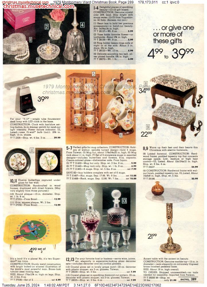 1979 Montgomery Ward Christmas Book, Page 289