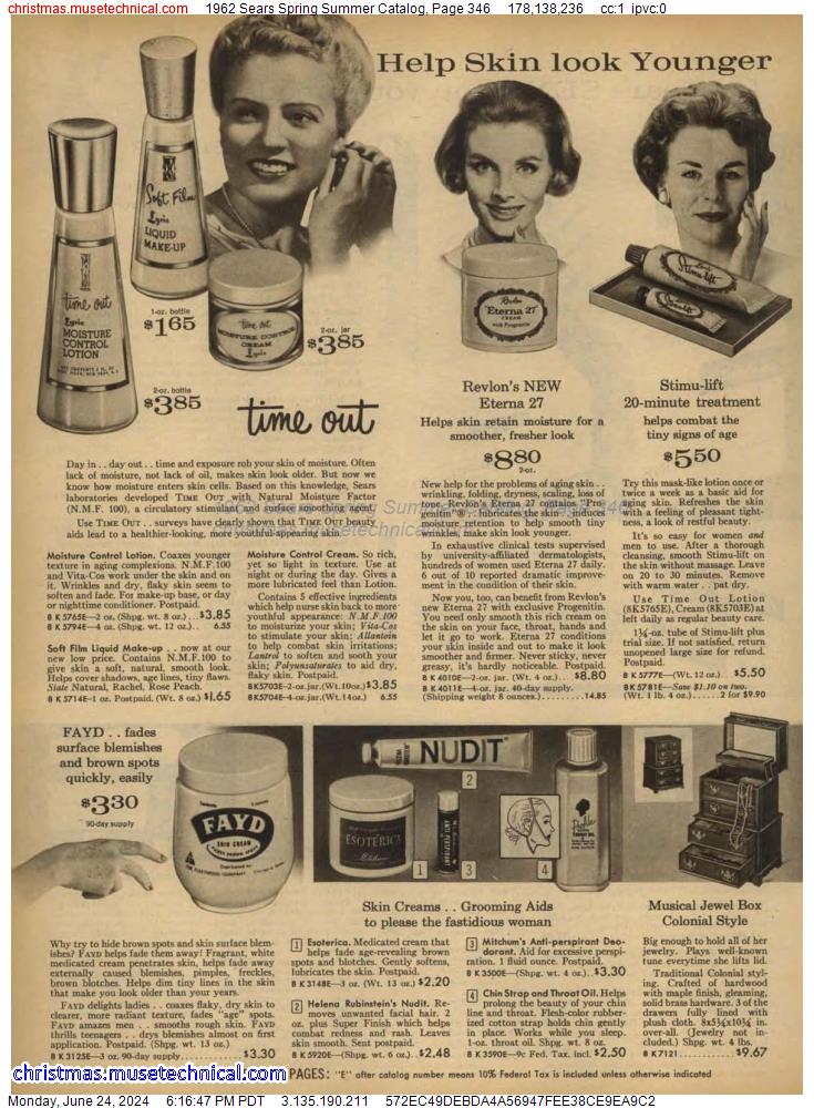 1962 Sears Spring Summer Catalog, Page 346