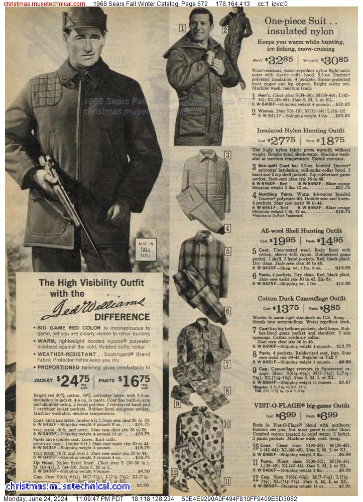 1968 Sears Fall Winter Catalog, Page 572