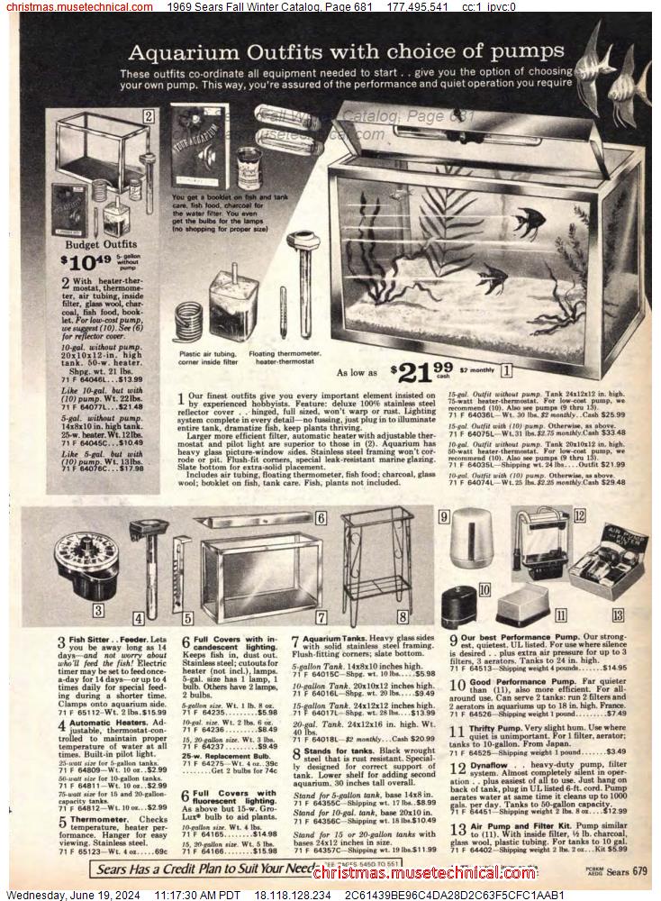 1969 Sears Fall Winter Catalog, Page 681