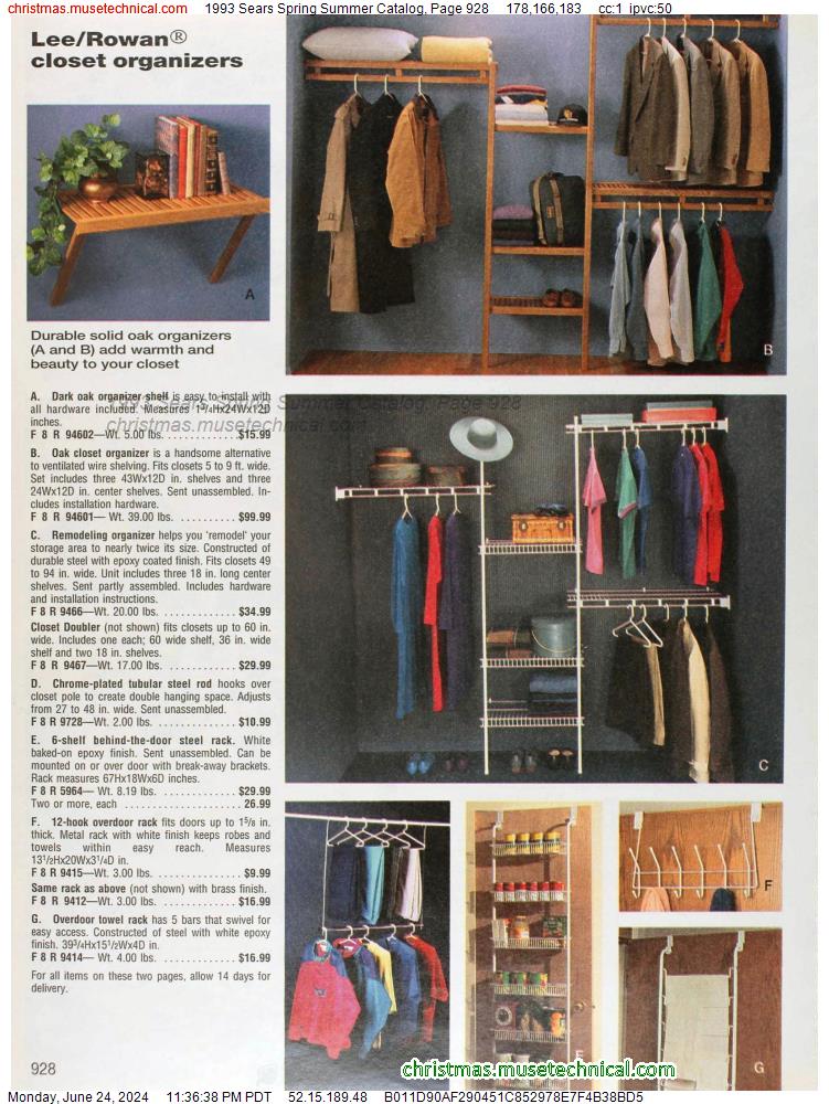 1993 Sears Spring Summer Catalog, Page 928