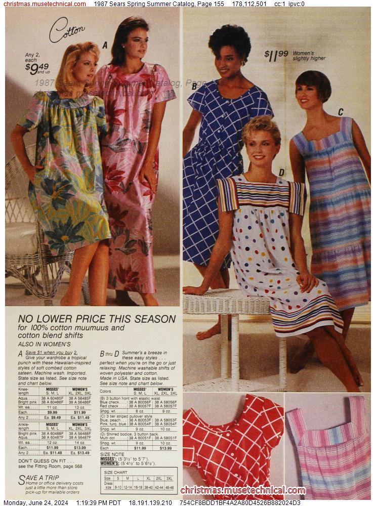 1987 Sears Spring Summer Catalog, Page 155