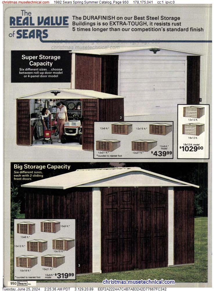 1982 Sears Spring Summer Catalog, Page 950