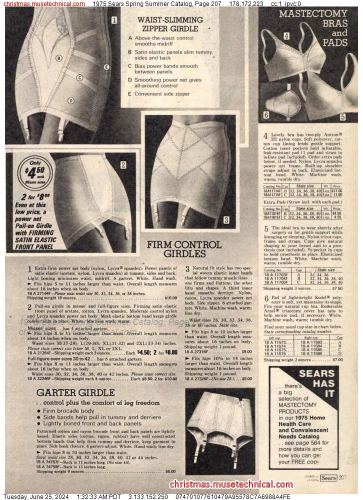 1975 Sears Spring Summer Catalog, Page 207