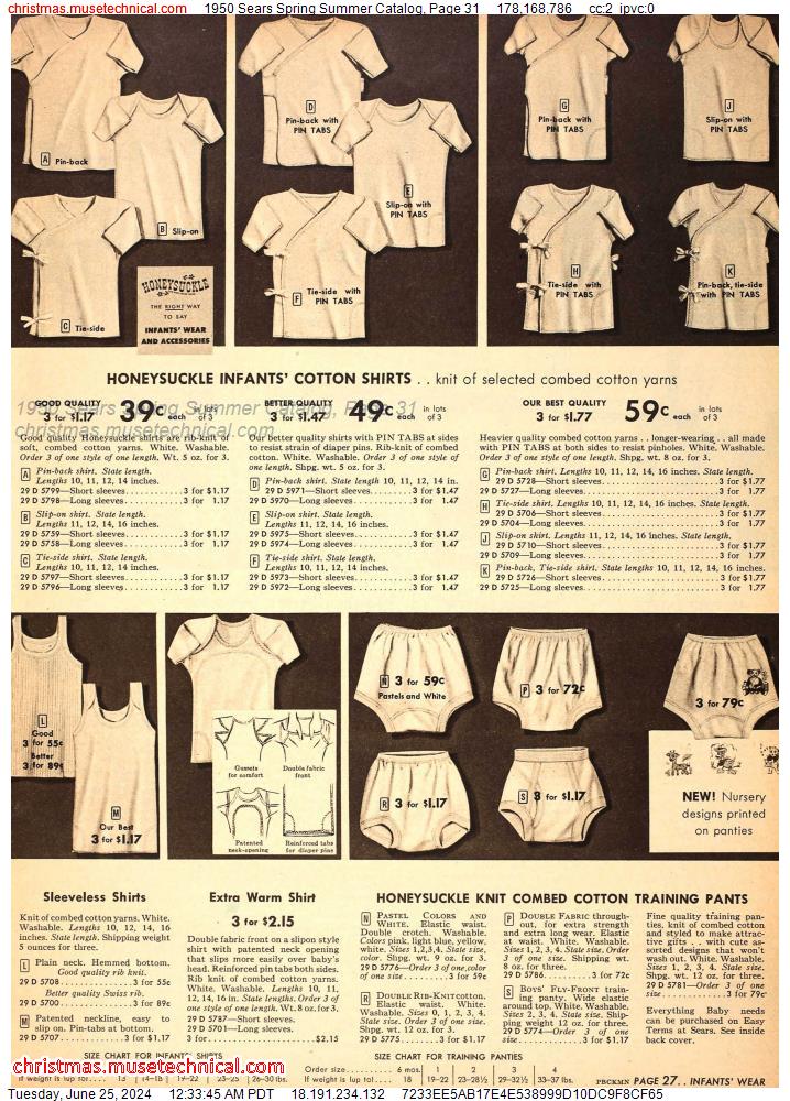 1950 Sears Spring Summer Catalog, Page 31