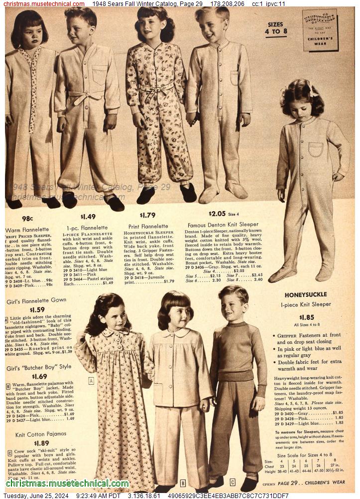 1948 Sears Fall Winter Catalog, Page 29