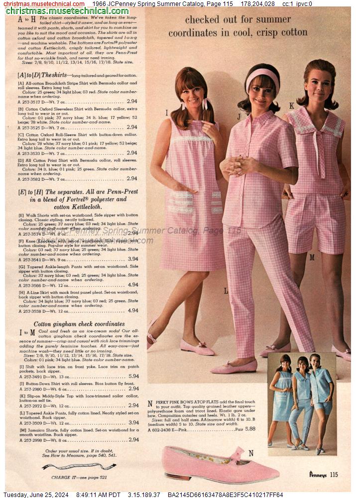 1966 JCPenney Spring Summer Catalog, Page 115