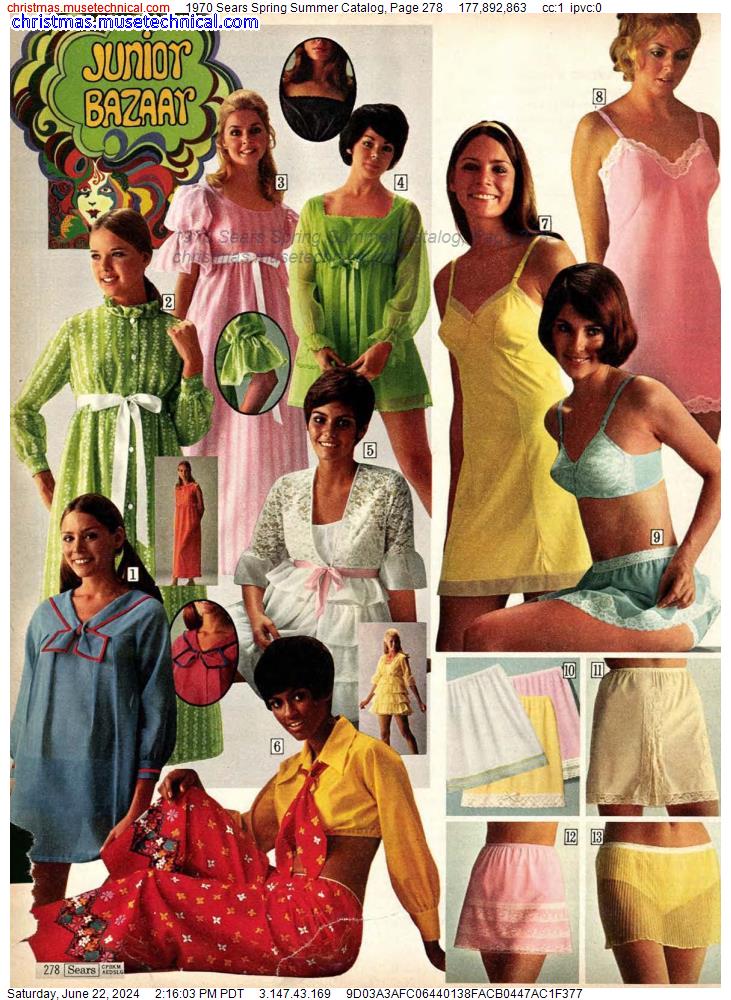 1970 Sears Spring Summer Catalog, Page 278