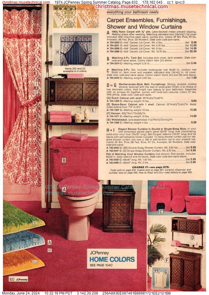 1974 JCPenney Spring Summer Catalog, Page 832