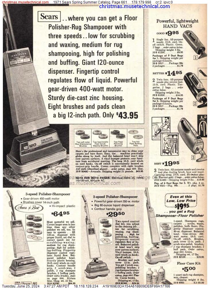 1971 Sears Spring Summer Catalog, Page 661