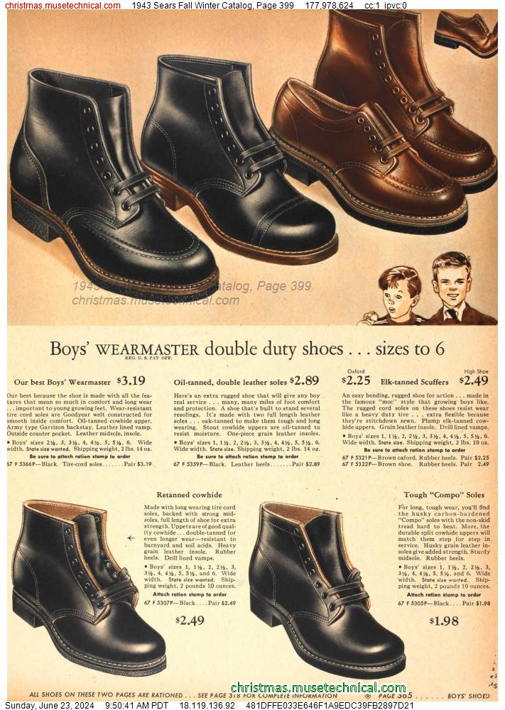 1943 Sears Fall Winter Catalog, Page 399