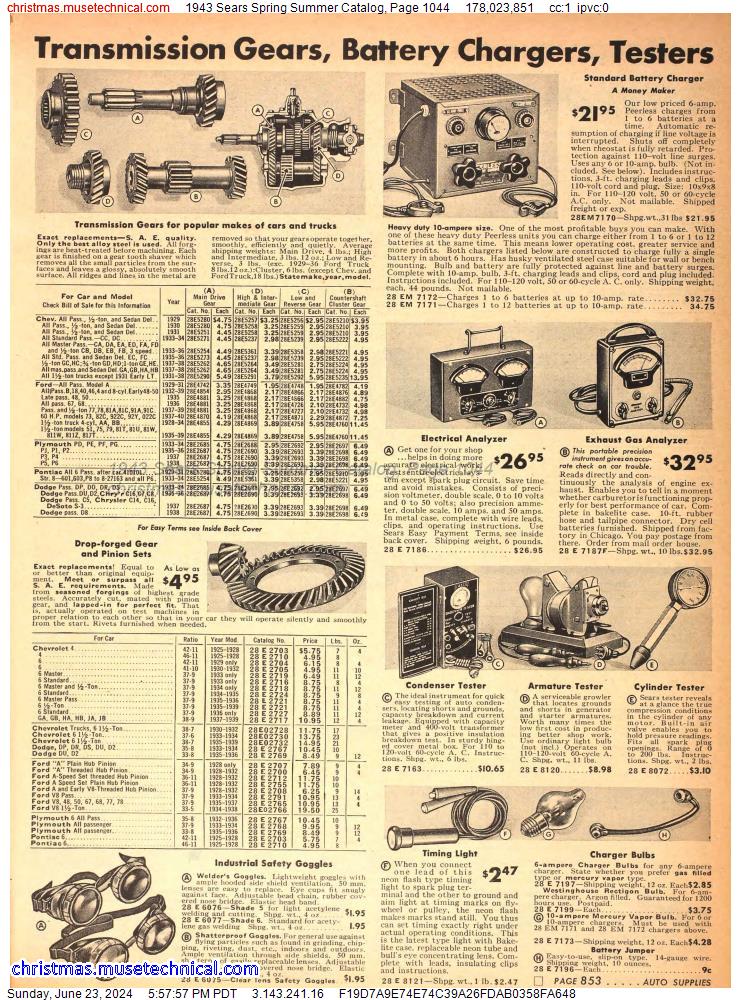 1943 Sears Spring Summer Catalog, Page 1044