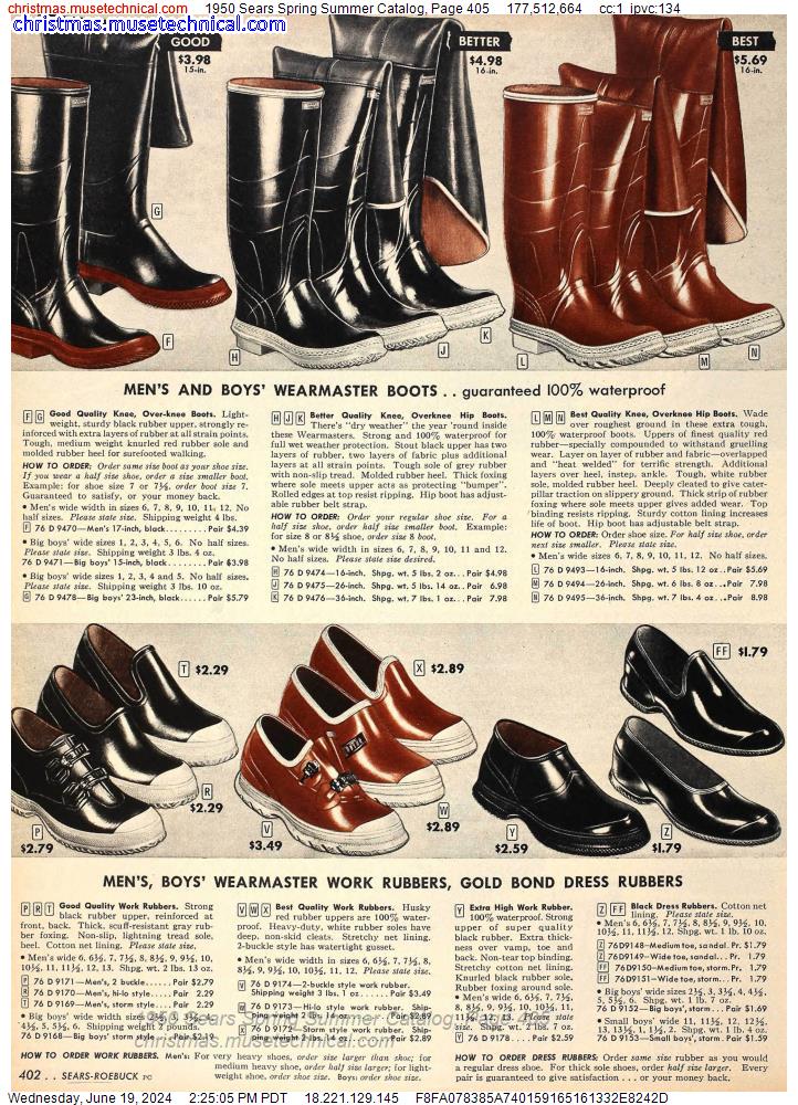 1950 Sears Spring Summer Catalog, Page 405