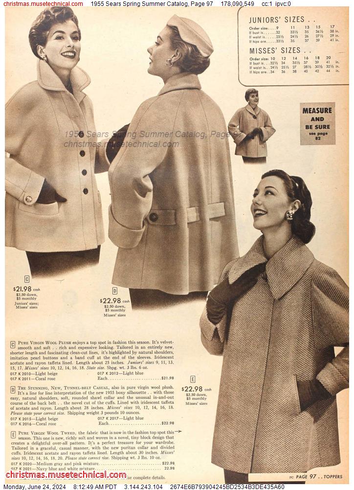 1955 Sears Spring Summer Catalog, Page 97