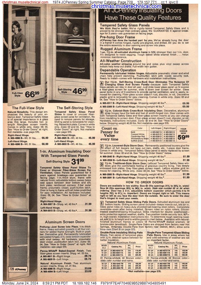 1974 JCPenney Spring Summer Catalog, Page 728