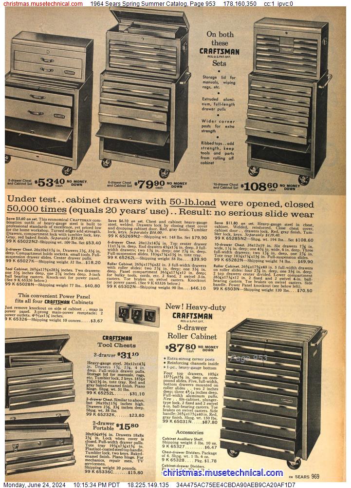 1964 Sears Spring Summer Catalog, Page 953