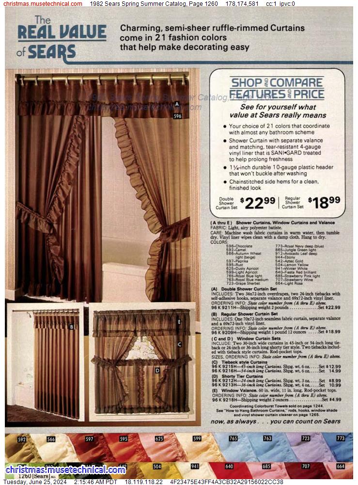 1982 Sears Spring Summer Catalog, Page 1260