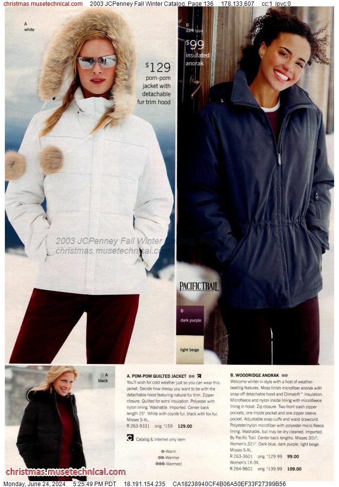 2003 JCPenney Fall Winter Catalog, Page 136