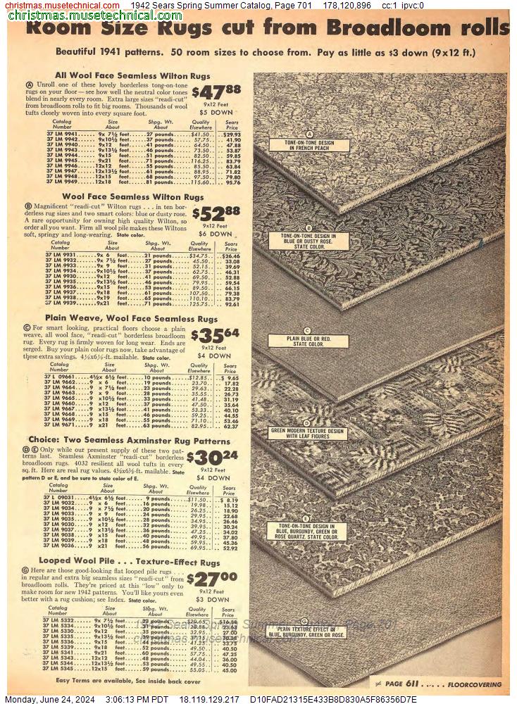 1942 Sears Spring Summer Catalog, Page 701