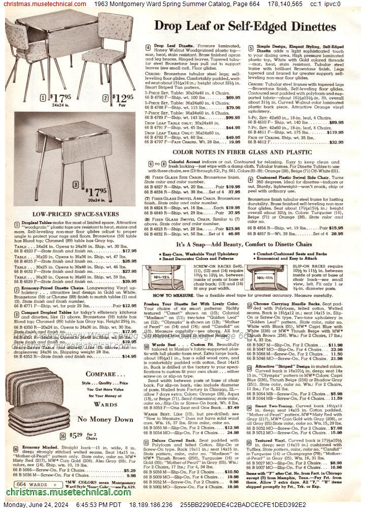 1963 Montgomery Ward Spring Summer Catalog, Page 664
