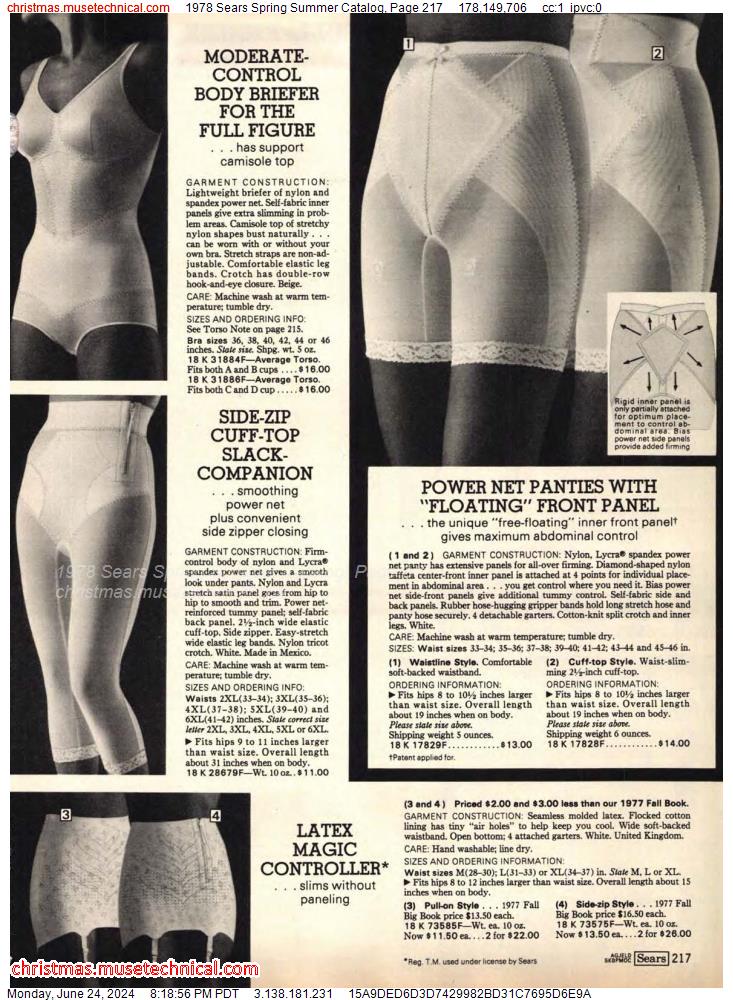 1978 Sears Spring Summer Catalog, Page 217