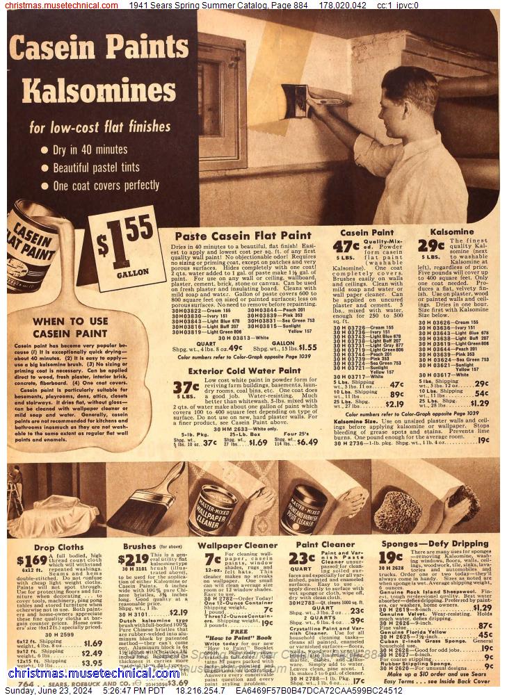 1941 Sears Spring Summer Catalog, Page 884