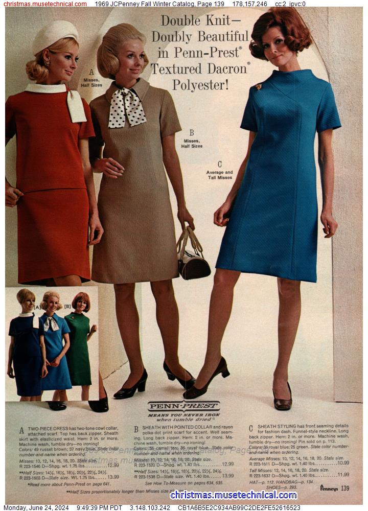 1969 JCPenney Fall Winter Catalog, Page 139