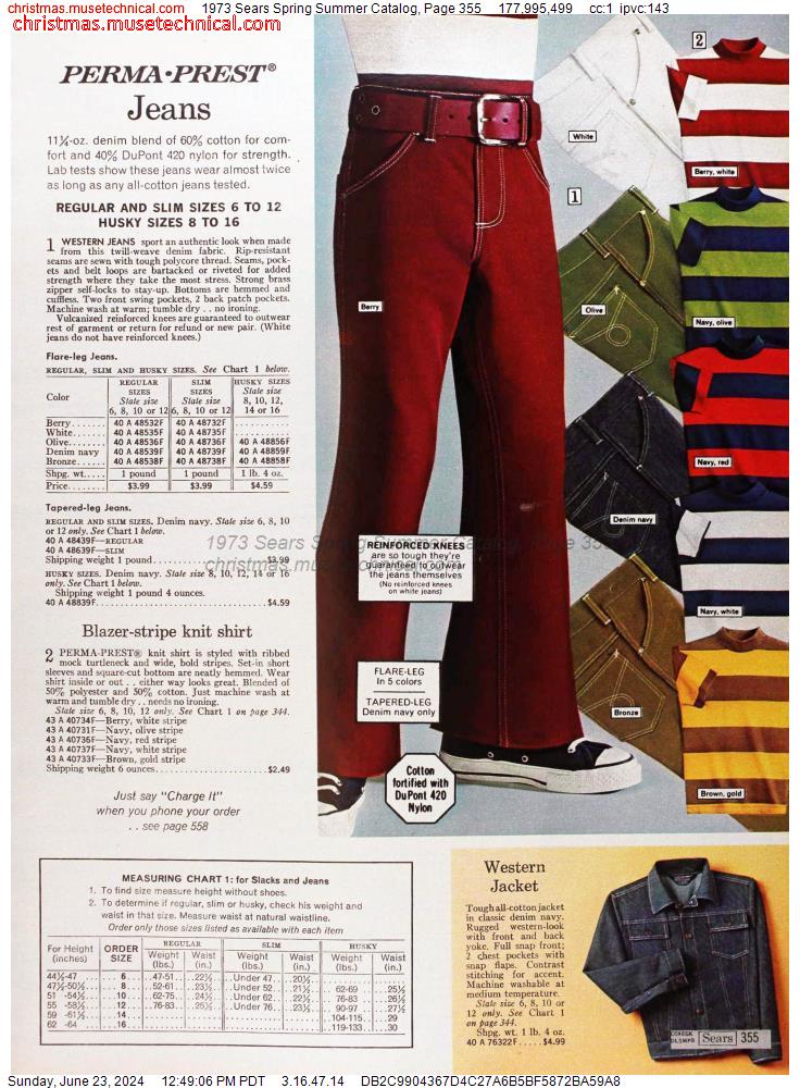1973 Sears Spring Summer Catalog, Page 355