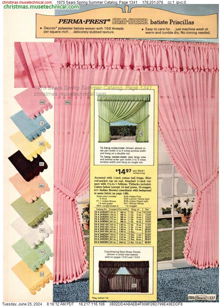 1975 Sears Spring Summer Catalog, Page 1341