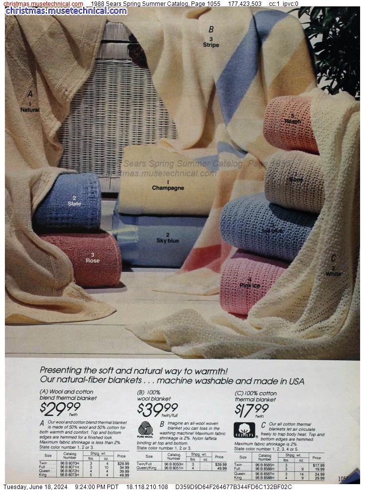1988 Sears Spring Summer Catalog, Page 1055