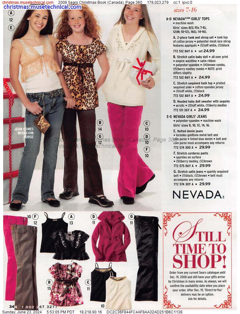 2008 Sears Christmas Book (Canada), Page 360