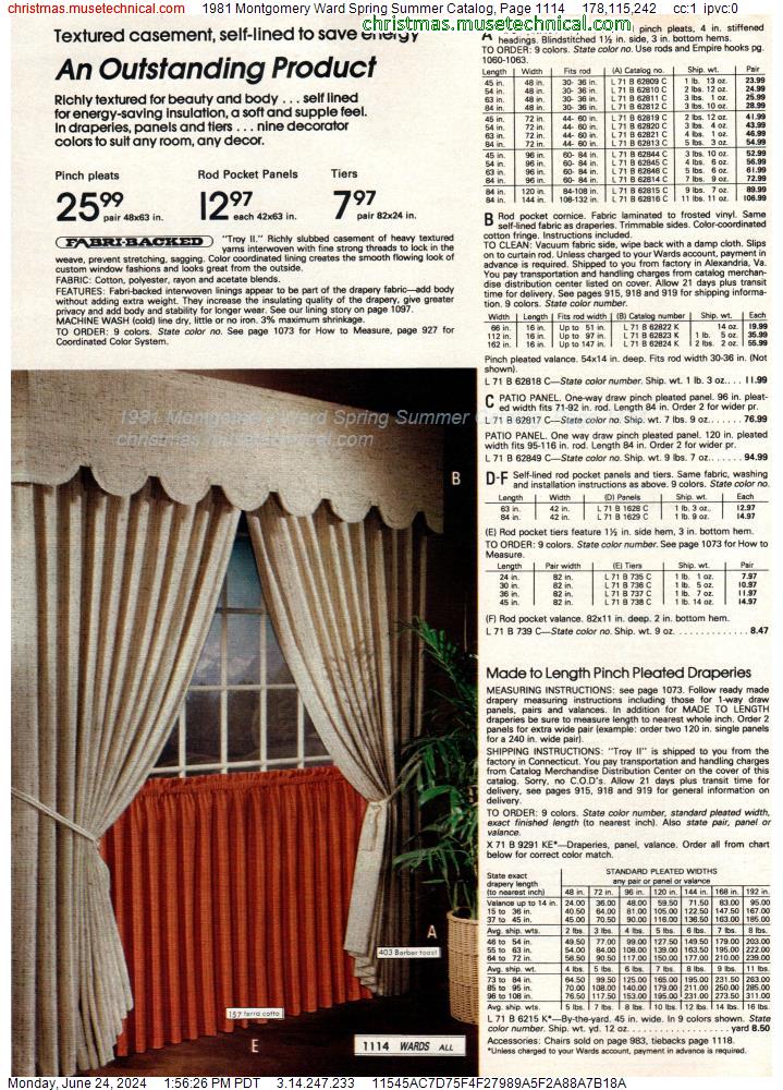 1981 Montgomery Ward Spring Summer Catalog, Page 1114