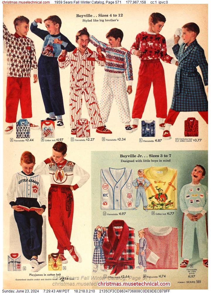 1959 Sears Fall Winter Catalog, Page 571