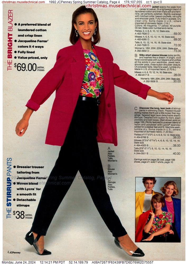 1992 JCPenney Spring Summer Catalog, Page 4