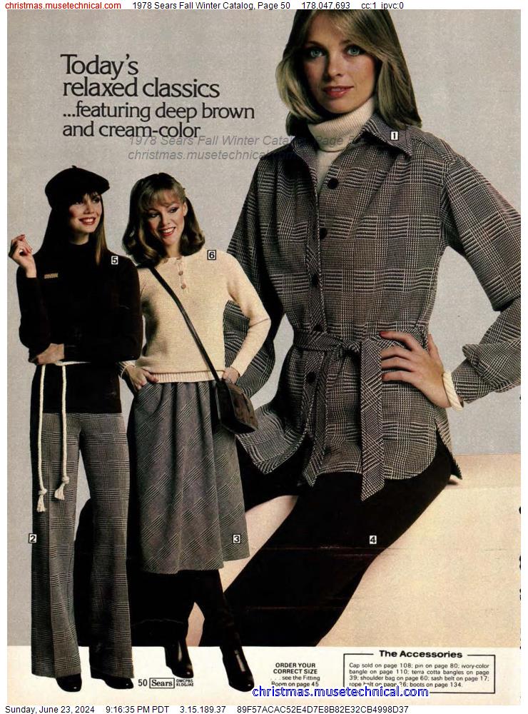1978 Sears Fall Winter Catalog, Page 50