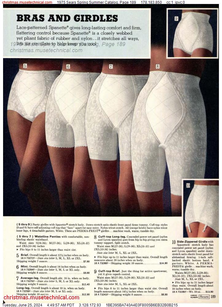 1975 Sears Spring Summer Catalog, Page 189
