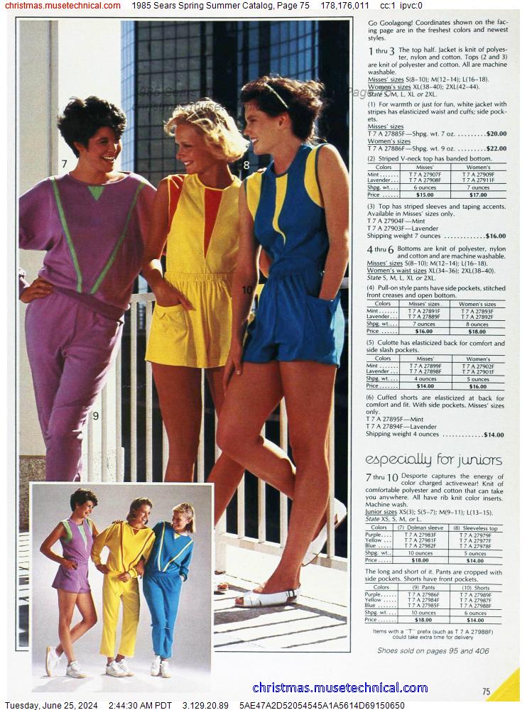 1985 Sears Spring Summer Catalog, Page 75