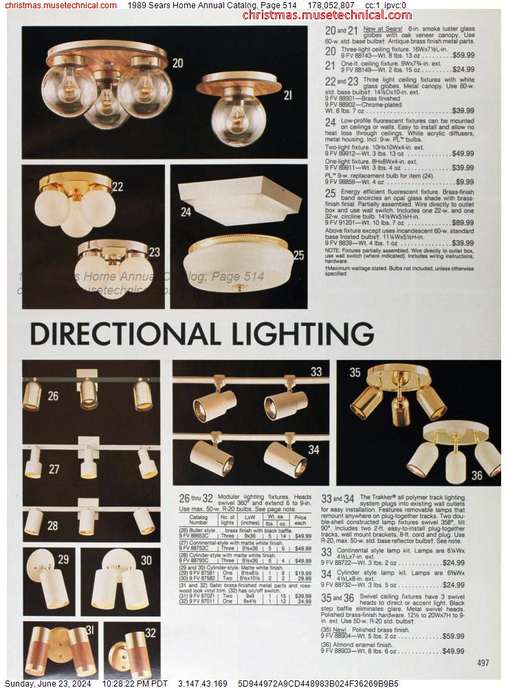 1989 Sears Home Annual Catalog, Page 514