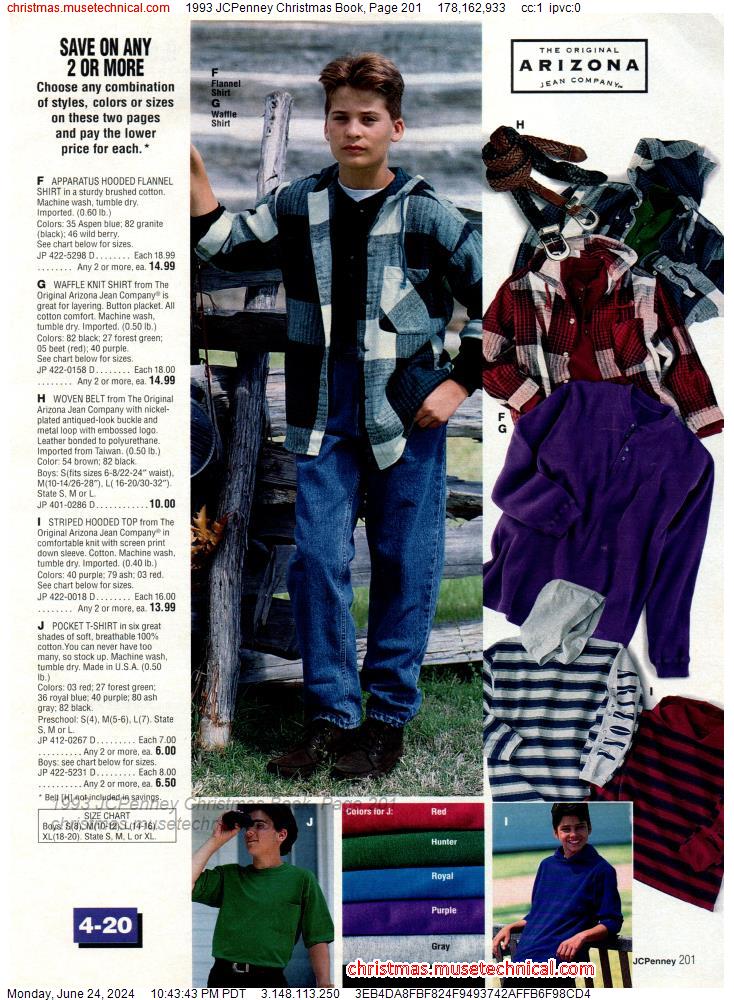 1993 JCPenney Christmas Book, Page 201