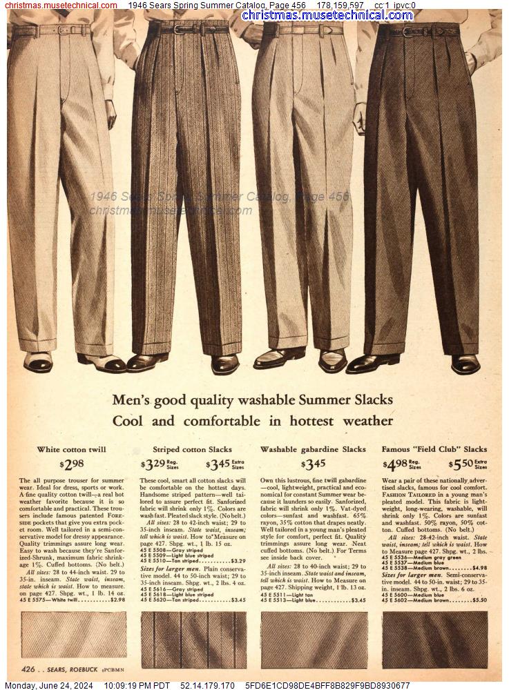 1946 Sears Spring Summer Catalog, Page 456