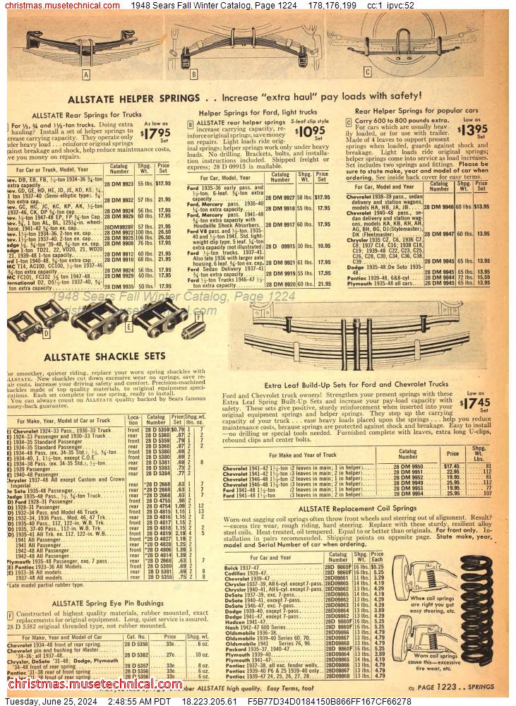 1948 Sears Fall Winter Catalog, Page 1224