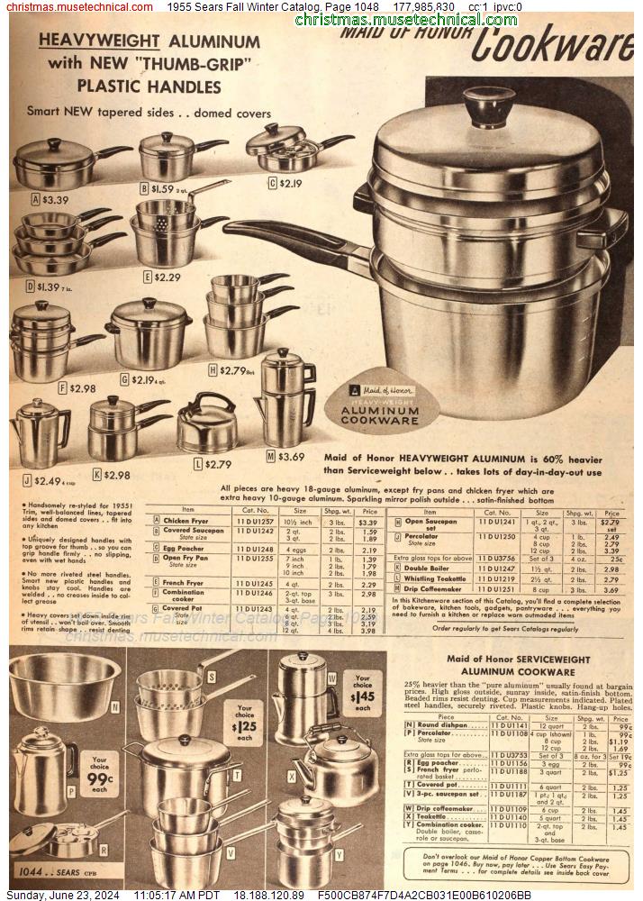 1955 Sears Fall Winter Catalog, Page 1048