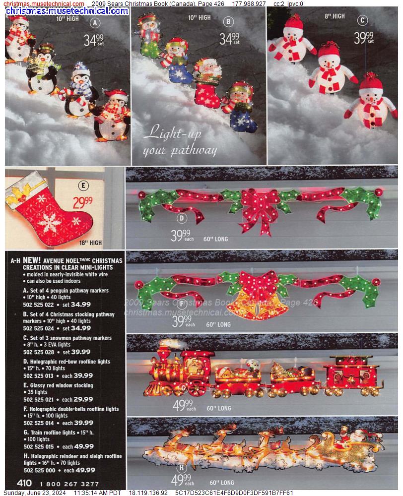 2009 Sears Christmas Book (Canada), Page 426