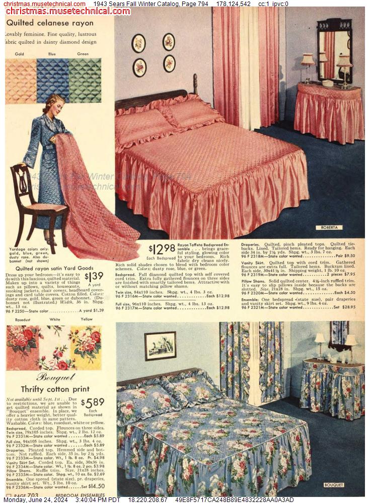 1943 Sears Fall Winter Catalog, Page 794